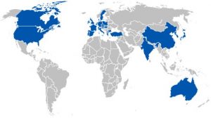 Länder in denen Solar Keymark verwendet wird