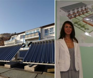 Solarwohnanlage Am Silberberg und die stolzen Erbauer Maike und Heiner Fuhs, HMF GmbH