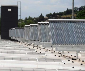 Fernwärme soalre Großanlagen mit Röhrenkollektoren