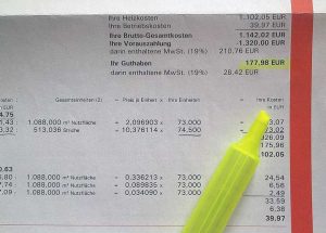 Heizkostenabrechnung Kosten und Guthaben