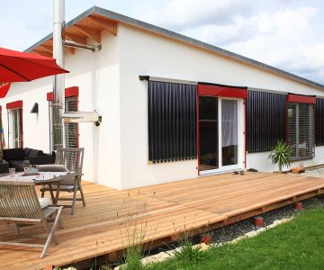 Sonnenhaus mit Röhrenkollektor