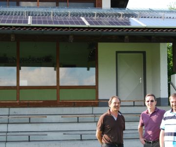 Solarthermie-Anlage auf Dach des TSV Pfaffenhausen