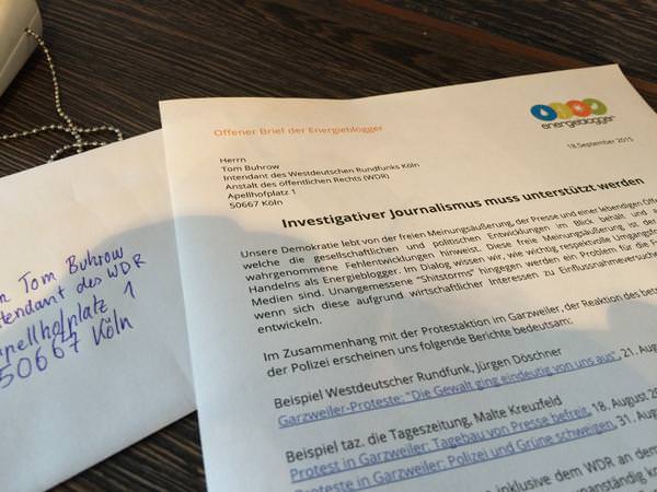 Offener Brief an den WDR