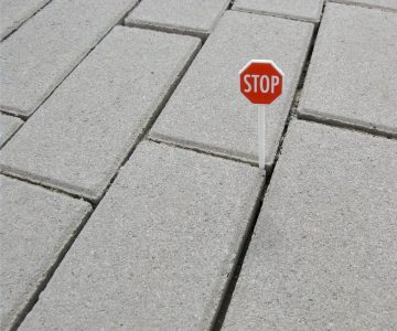 Strategien gegen Stagnation Stoppschild