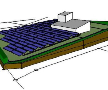 Grafik der Solarthermie-Anlage in Hallerndorf - Nahwärmenetz