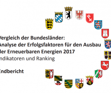 Titel Bundesländervergleich Erneuerbare Energien 2017