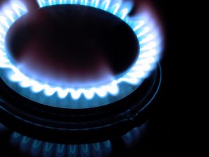 Brennstoff-Check Gasflamme Heizgas