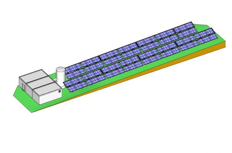 Solarthermie-Großanlage von Ritter XL Solar in Ulm BHKW plus Solarthermie