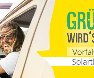 Aktion Wintersonne Grüner wirds nicht. Vorfahrt für Solarthermie!