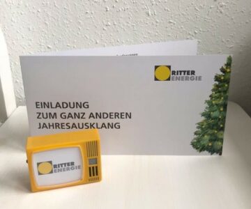 Ritter Energie virtueller Jahresausklang 2020 Online Weihnachtsfeier Einladung Klickfernseher