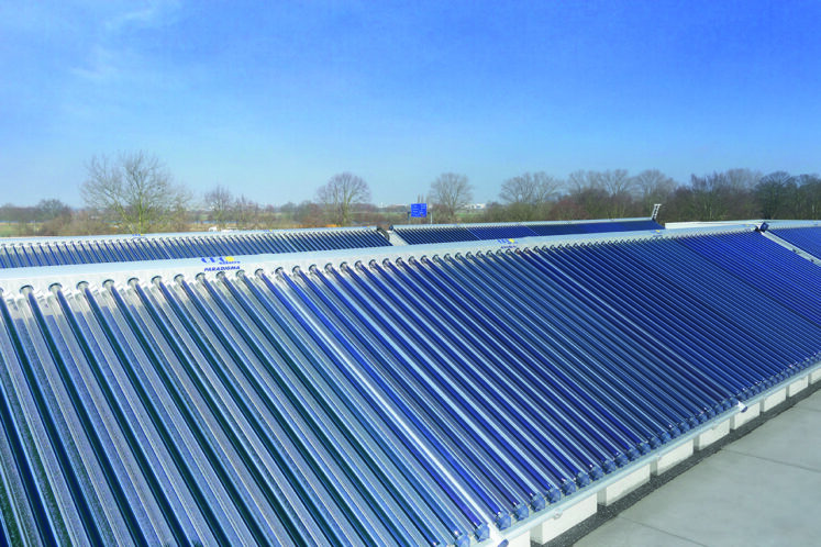 solarthermie foto großanlage von Ritter Energie Fitnesspark Stuhr