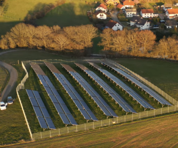 Gimbweiler-Kollektorfeld Solare Fernwärme