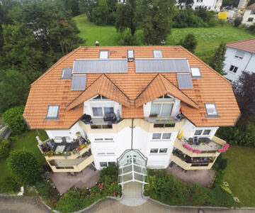 Projekt des Monats Zehnfamilienhaus Gas plus Solar