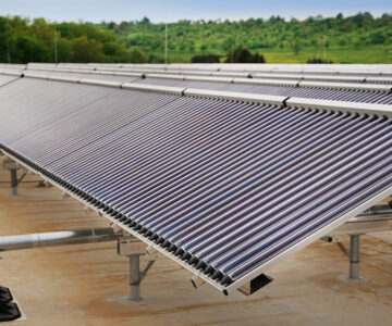 Deutschlands größte Solarthermie Dachanlage von Ritter Energie Kollektoren