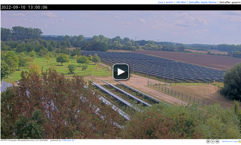 Greifswald_Live-Cam größte Solarthermie-Anlage Deutschlands made by Ritter Xl Solar