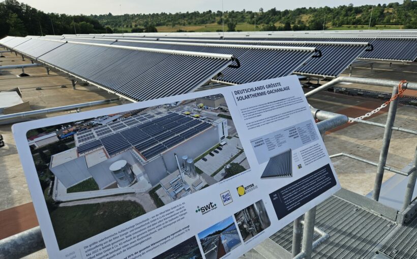 Dettenhausen groesste Solarthermie-Dachanlage Ritter XL Solar