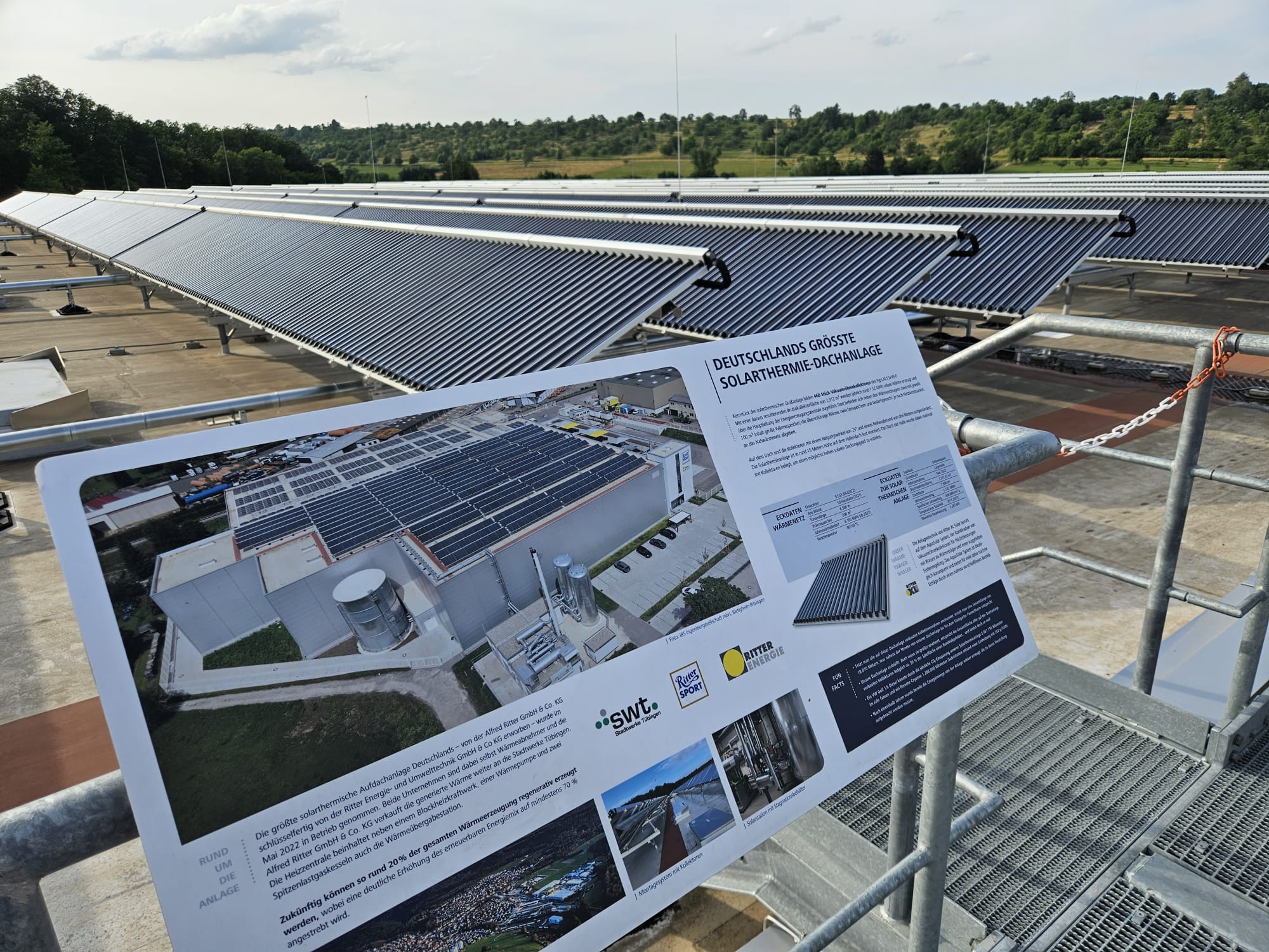 Dettenhausen groesste Solarthermie-Dachanlage Ritter XL Solar