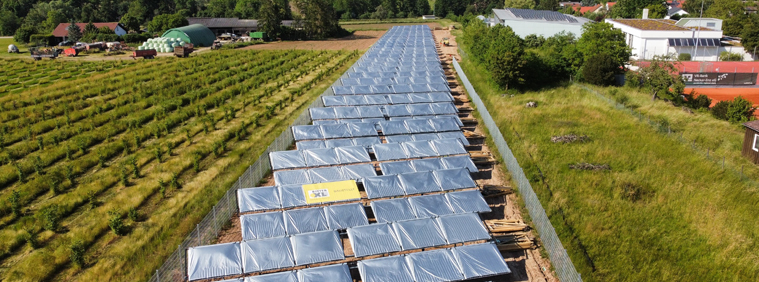 Grosse Solarthermieanlage Freudental Ritter XL Solar Ritter Energie