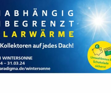 Aktion Wintersonne 2024 Solarthermieförderung