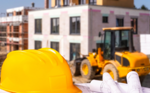 Kommunale Wärmeplanung Baustelle Helm Bagger