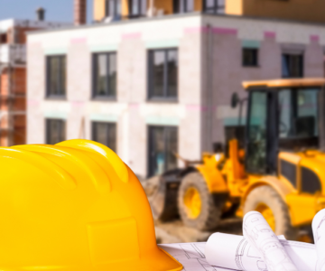 Kommunale Wärmeplanung Baustelle Helm Bagger