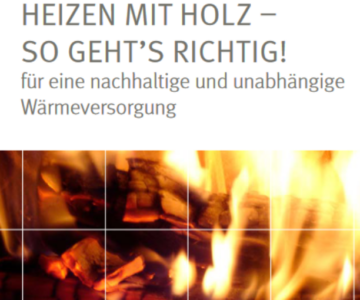 Richtig heizen mit Holz - Broschüre FNR Titel