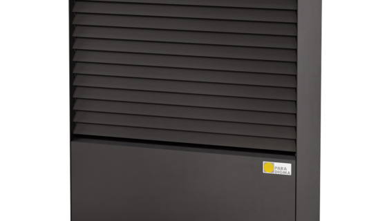 Die Luft-Wasser-Wärmepumpe WP Aero Marin überzeugt mit ihrer enormen Energieeffizienz und ist in drei Heizleistungen erhältlich. Deshalb gibt's für unsere Wärmepumpe auch den Effizienzbonus. Foto: Paradigma