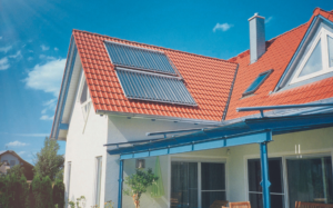 Haus mit Paradigma Solarthermie-Anlage