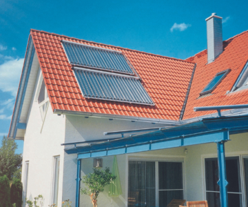 Haus mit Paradigma Solarthermie-Anlage