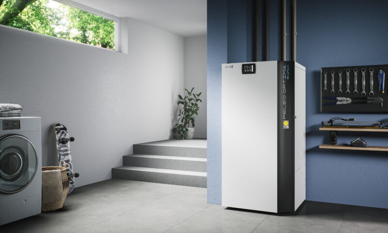 Erneuerbar Heizen mit unserem Paradigma PELEO OPTIMA BlueTech Pelletkessel. 