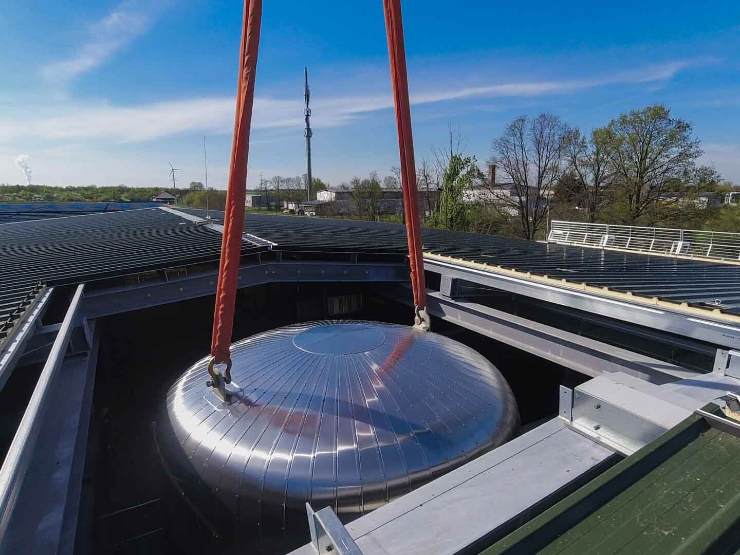 Deutschlands größte Solarthermieanlage Leipzig Ritter XL Solar Bau April 2025_Weiche IV