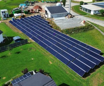Ritter XL Solar Großkollektor XXL Solarthermieanlage Renquishausen_Luftbild