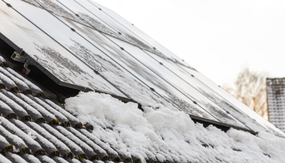 PV-Anlage im Winter